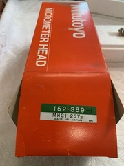 ミツトヨ マイクロメーターヘッド　新古品 MHG1-25Y2