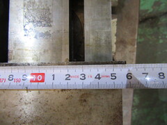 不明 バイス 口幅155mm　口高40mm　口開100mm