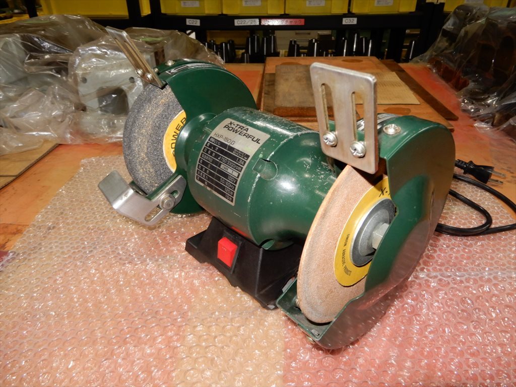 K-TRA 両頭パワフルグラインダー   100V HXP-150G