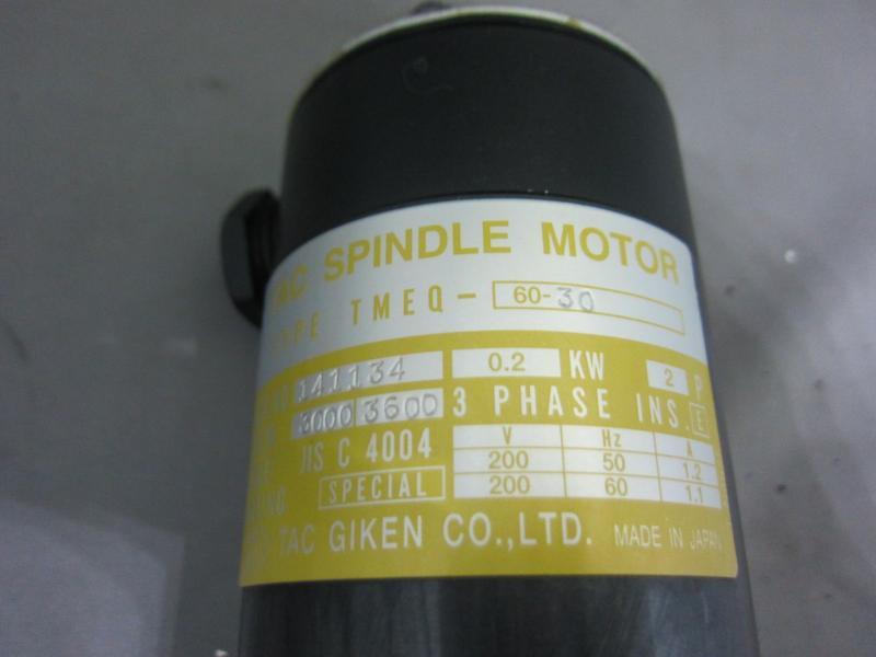 タック技研工業 スピンドルモーター TMEQ-60-30