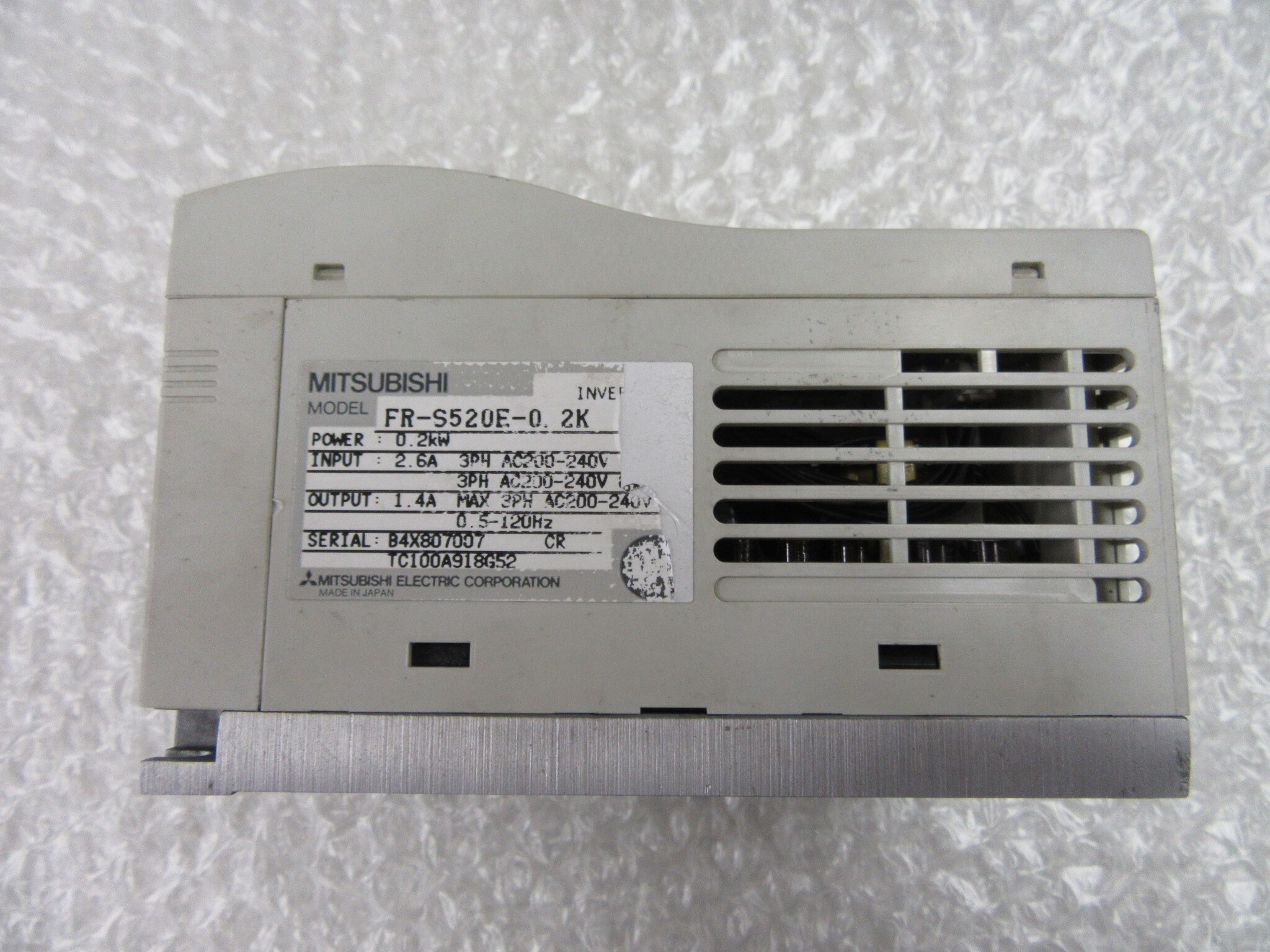 三菱電機/MITSUBISHI インバータ FR-S520E-0.2K | マシンライフ
