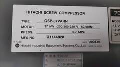 日立 コンプレッサー OSP37VARN