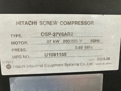 日立 スクリューコンプレッサー OSP-37V6AR2