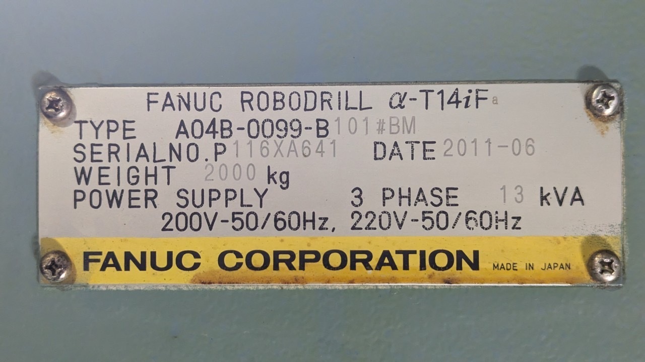FANUC ロボドリル α-T14iFa