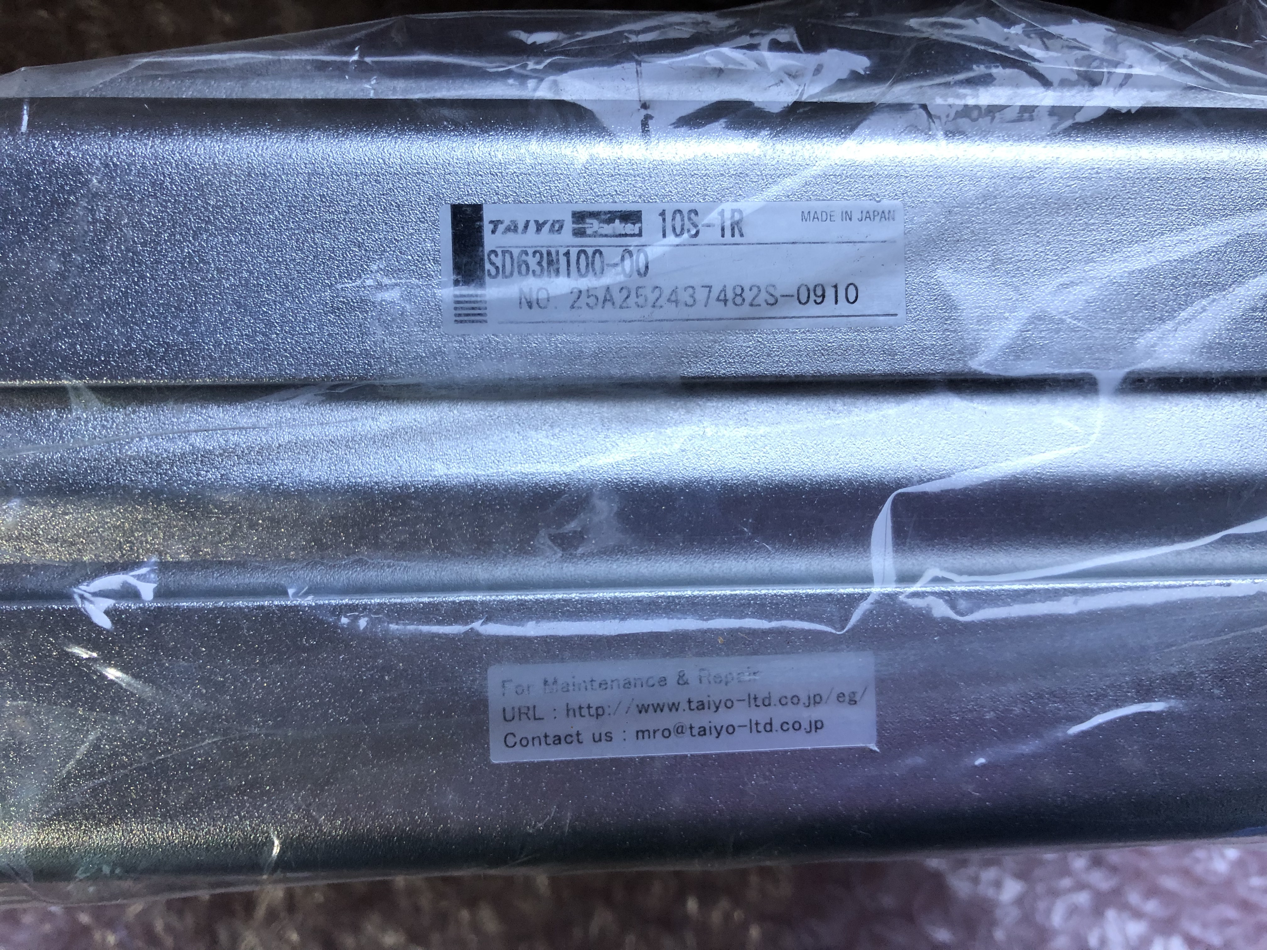 TAIYO 薄形空気圧シリンダ 【薄形空気圧シリンダ】10S-1R SD63N100-00