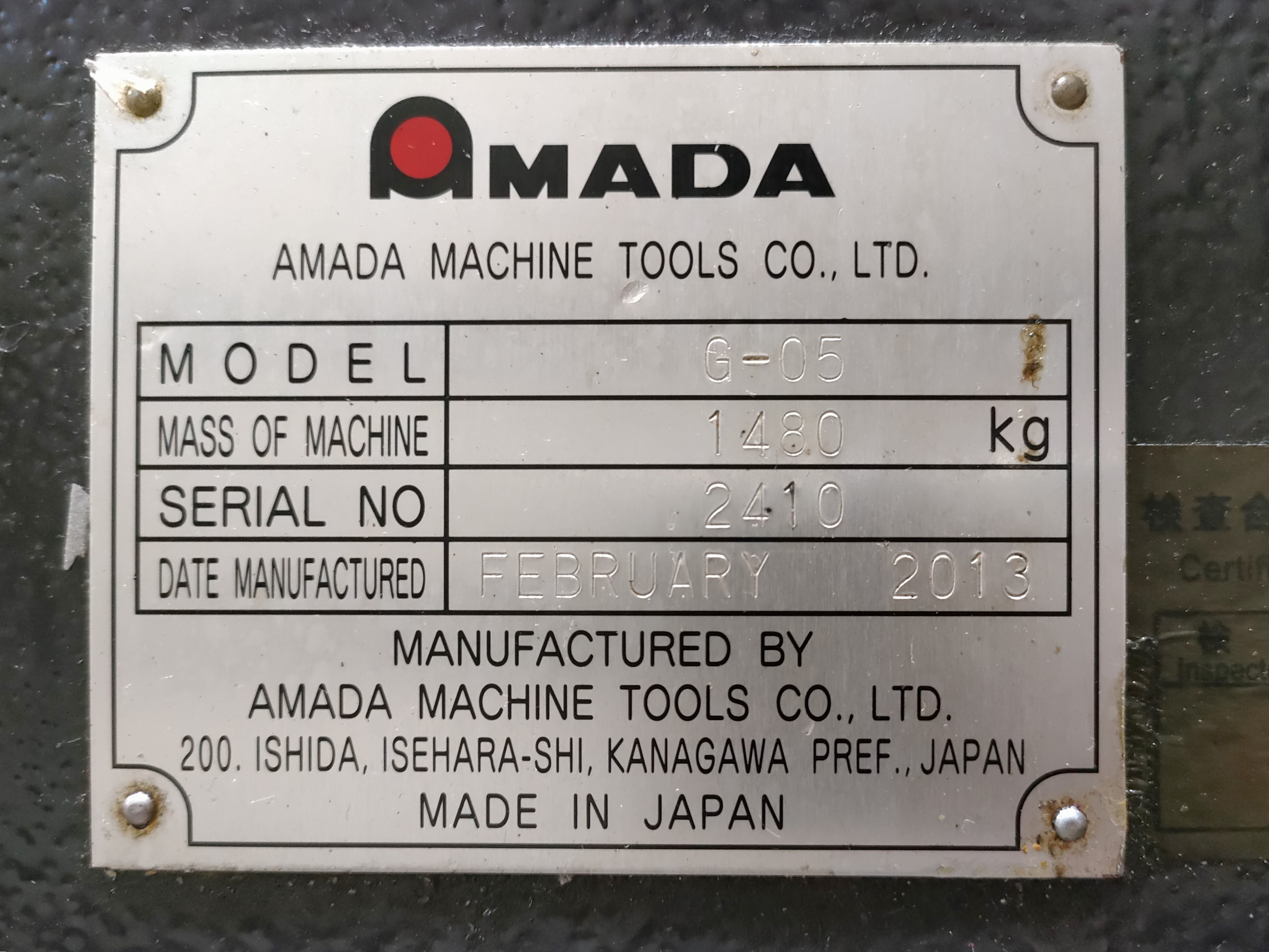 アマダマシンツール 櫛刃型NC旋盤 G-05
