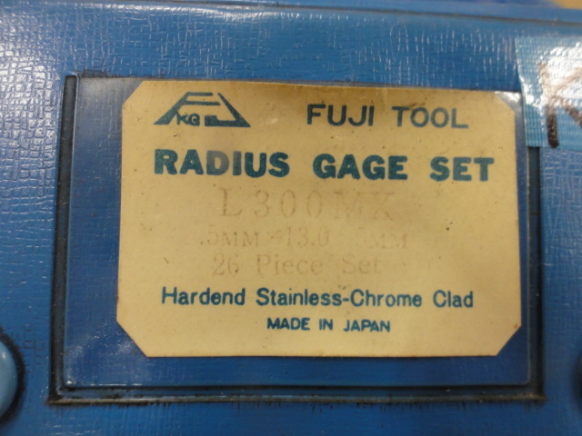 フジツール ラジアスゲージ L300MX