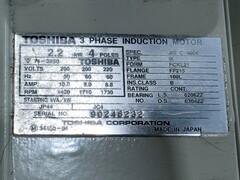 東芝 2.2㎾インダクションモーター IK-FCKL21