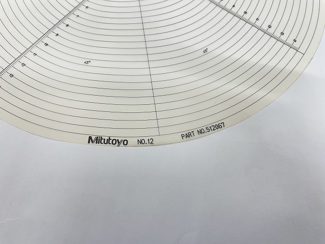MITUTOYO｜ミツトヨ 投影機用フィルムチャート NO.12