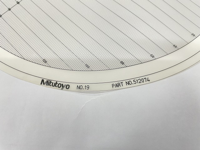 MITUTOYO｜ミツトヨ 投影機用フィルムチャート NO.19