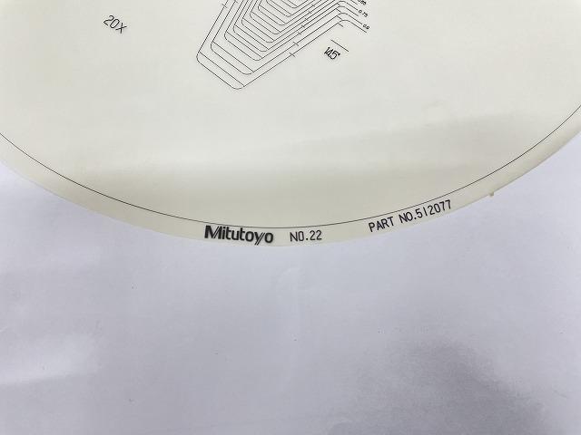 MITUTOYO｜ミツトヨ 投影機用フィルムチャート NO.22