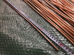 不明 銅丸棒パイプ 【銅丸棒パイプ】39個 /長さ700ｍｍ