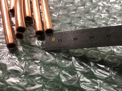 不明 銅丸棒パイプ 【銅丸棒パイプ】39個 /長さ700ｍｍ