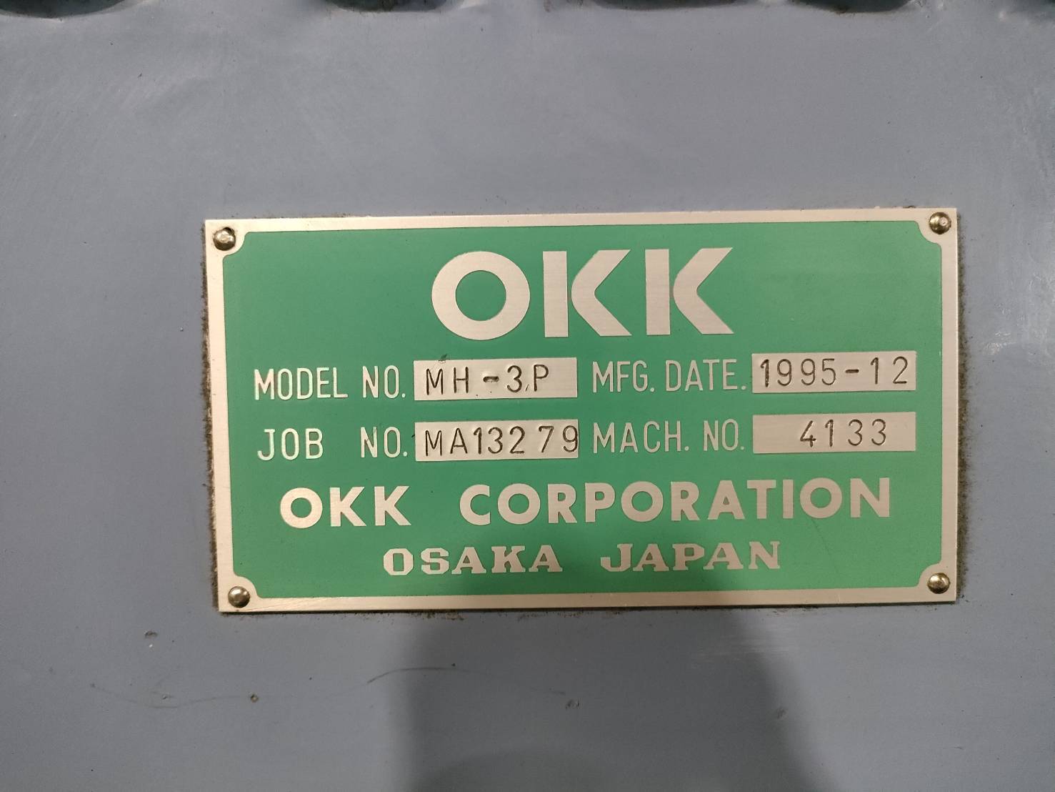 OKK 横フライス MH-3PⅡ