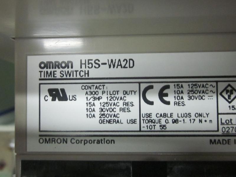 omron デジタルタイムスイッチ H5S-WA2D