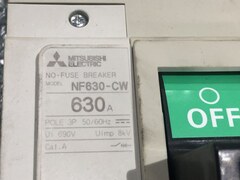 三菱/MITSUBISHI ノーヒューズ遮断器(ノーヒューズブレーカー) NF630-CW 630A