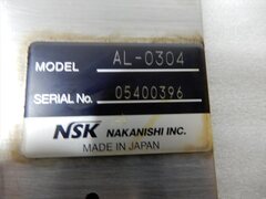 ナカニシ NSK エアースピンドル オイルミストエアーキット付 HTS1501S-M2040