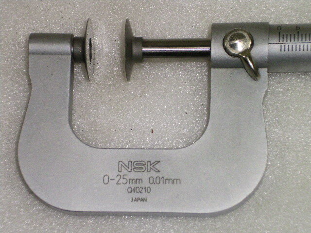 NSK 歯厚ﾏｲｸﾛﾒｰﾀ ０～２５㎜ 未使用品 特殊Ｅ t＝０.3