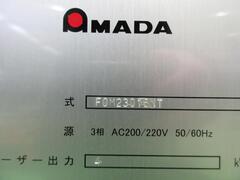 アマダ レーザー加工機 FOMII-3015NT+AS3015FMII