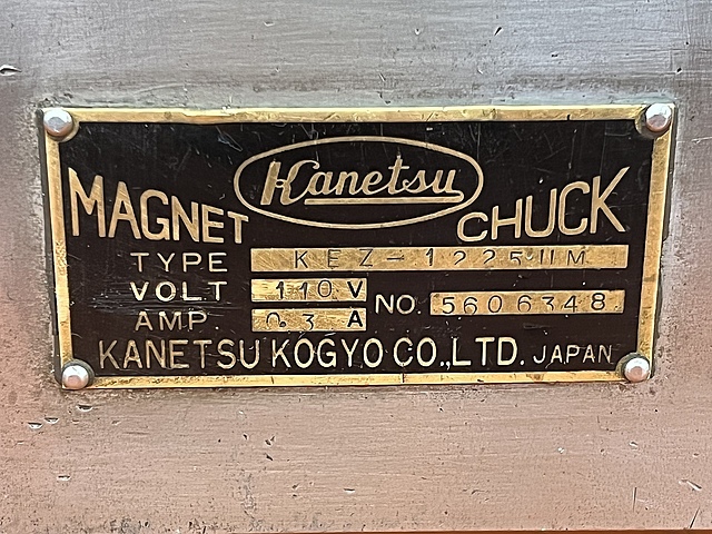 カネテック 可傾形電磁チャック KEZ-1225ⅡM