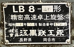 江黒 卓上旋盤 LB8-4B