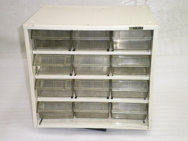 サカエ パーツキャビネット ３列４段