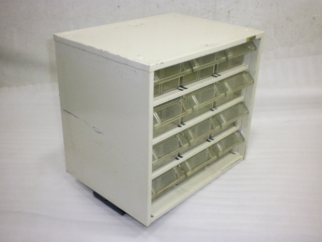 サカエ パーツキャビネット ３列４段