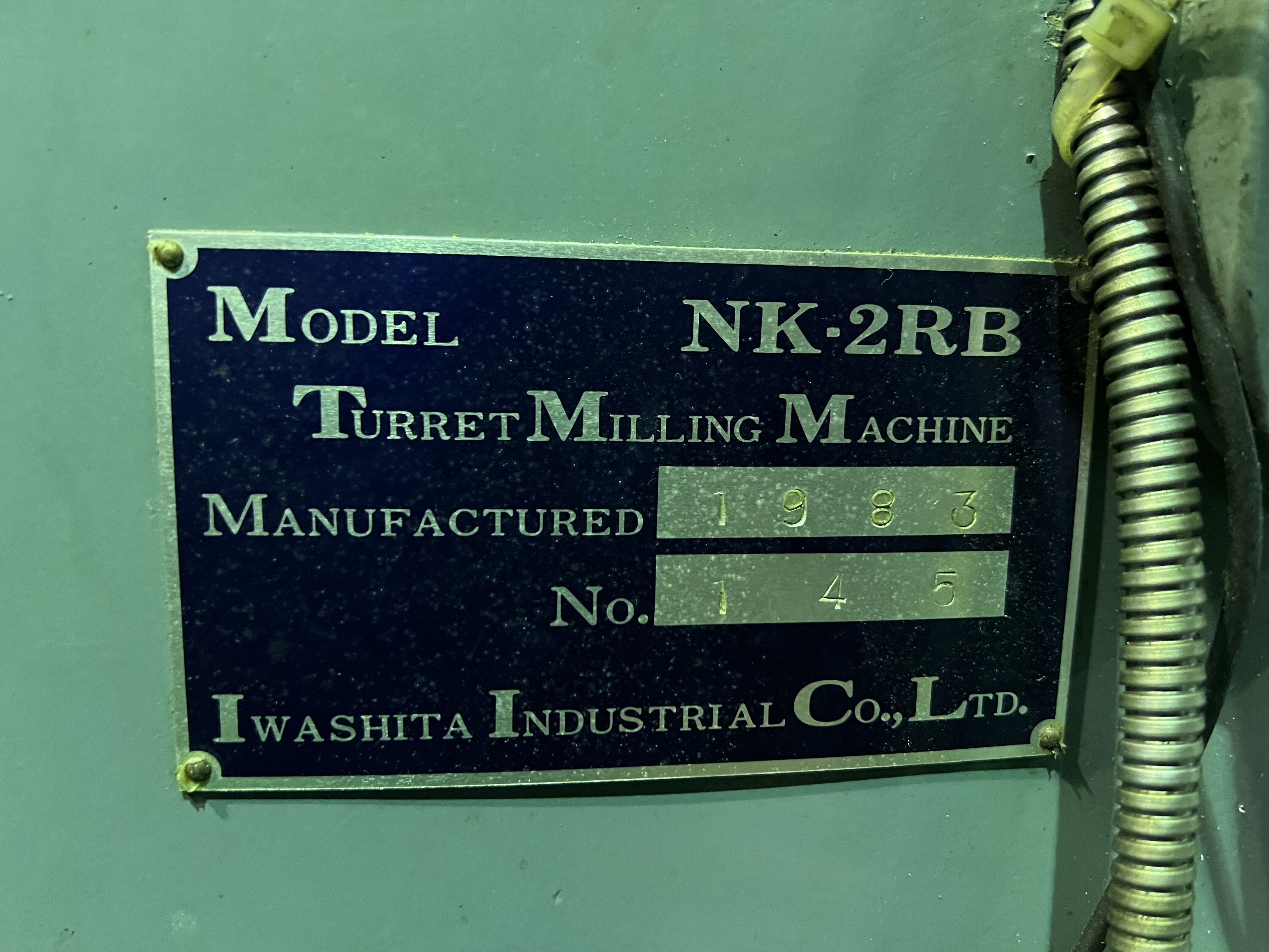 イワシタ 立フライス盤 NK-2RB