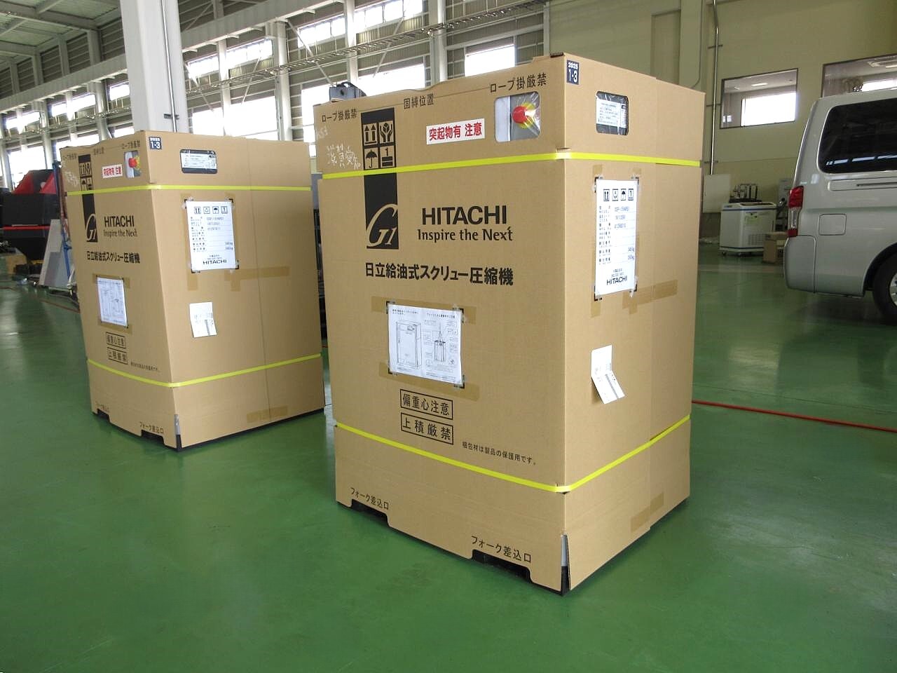 日立 インバータースクリューコンプレッサー OSP-15VARG1