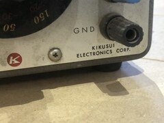 菊水電子工業 VACUUM TUBE VOLTMETER 【VACUUM TUBE VOLTMETER】Model 161A